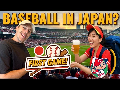 Our First Baseball game in Japan! 🇯🇵 ⚾️ | Wild Traditions & Crazy Fans in Hiroshima