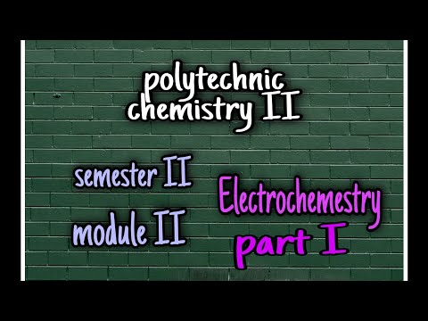 Electrochemistry|Types of conductors|Electrolysis|modulell