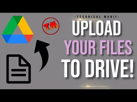 How to Upload files to Google Drive | Upload any file to Drive | Manii