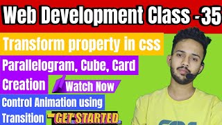 Web Development class #35 | How to use transform and transition property in CSS | NATL | Zulquir