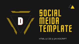 Social Media Website Template Fully Responsive || HTML || CSS || JAVASCRIPT