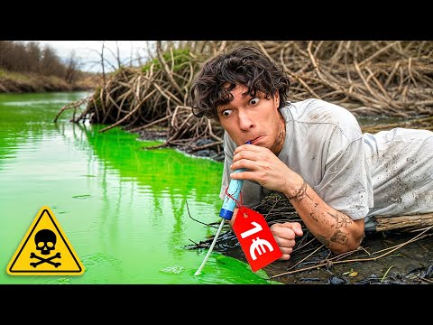 I'm testing THE WORST survival items in the forest! (don't do it)