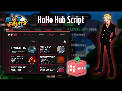 HoHo Hub Script/Hack | AUTO PREHISTORIC ISLAND | AUTO DOJO BELT QUEST | BLOX FRUITS