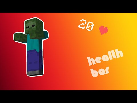 How to Make an Enemy Health Display with Command Blocks in Minecraft (Java Edition Tutorial)