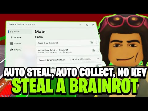 Steal A Brainrot Script NEW | Infinite cash, Auto farm & More!