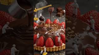 I caught them building my dessert… and now I can’t unsee it 🍫😳PromptSyde #aishorts  #TinyWorld