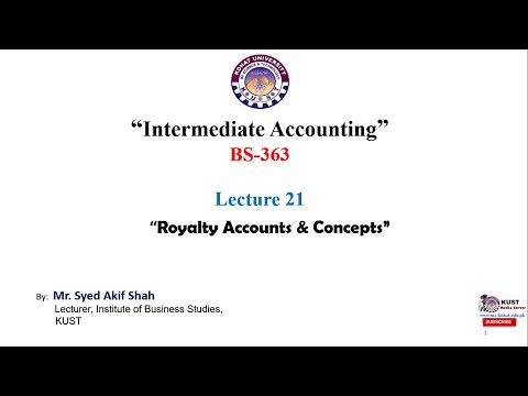Royalty Accounts & Concepts