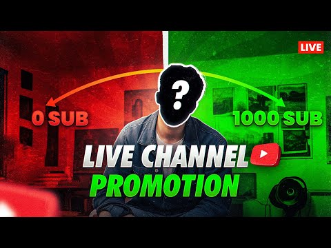 Live YouTube Channel Promotion | 1000 SUBSCRIBERS 2मिनट में #live    @ManojDey   @Techbaniyaji