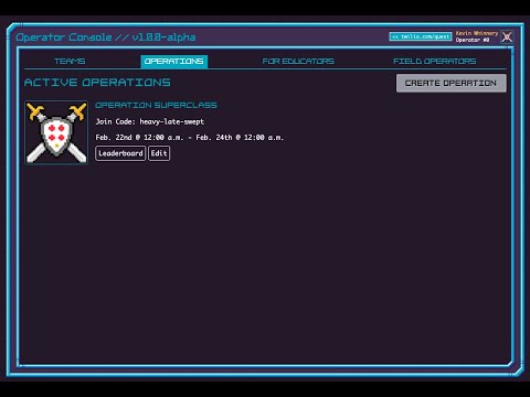 Using Teams and Operations in the Operator Console