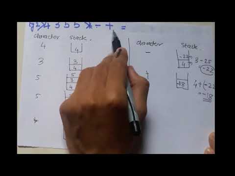 Evaluation of postfix expression | application of stack | data structure