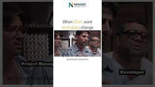 when client ask for immediate change #music #nerosecinnovations #technology #clientrequests