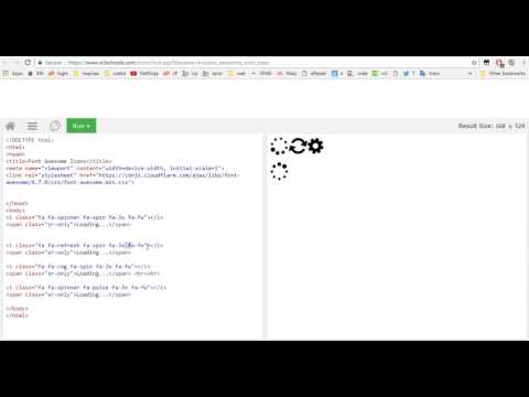 fa-fw (fixed width)   - Font Awesome -