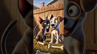 A clever cat 😺 and a foolish dog 🐶 #catanddog #catstory #dogstory #minicat #minidog #viralshorts fyp
