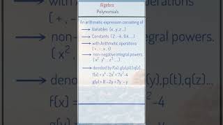 Polynomials - Algebra
