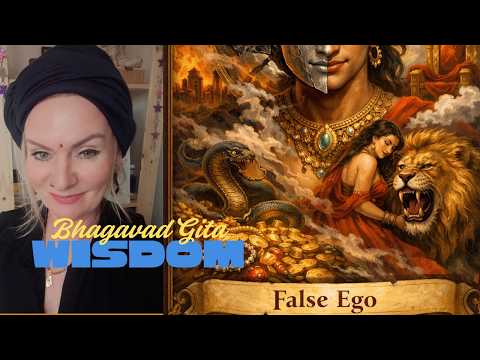 False Ego versus True Self  | Bhagavad Gita Teachings & Wisdom Cards