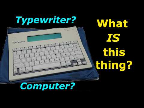 Is 1995's AlphaSmart Pro merely an electronic typewriter, or something more?