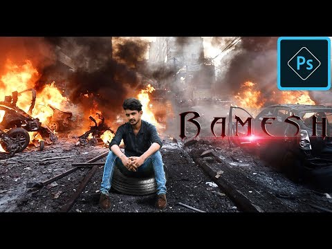 || Fire Blaste Photo Edited In Photoshop|| Time lapse