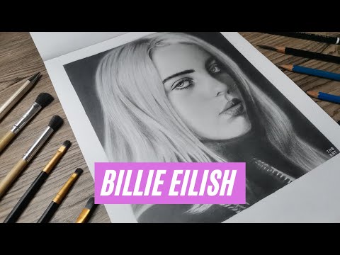 Billie Eilish Drawing | Chacoal & Graphite || JDB ART
