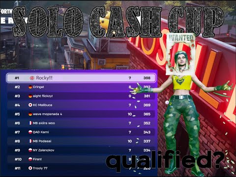 Can I Qualify For The Solo Cash Cup Finals?
