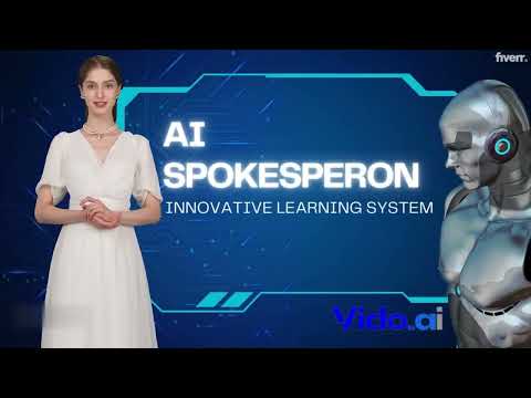 Realistic ai spokesperson video with human face and voice