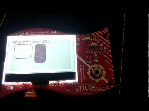 TiLDA MKe display library test
