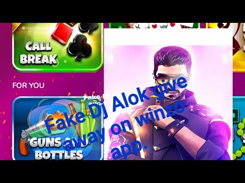 Fake Dj Alok give away on winzo app