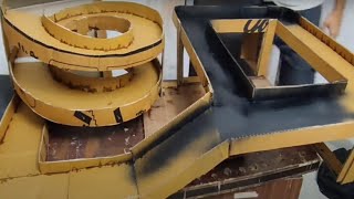 cardboard car track making - Part 2