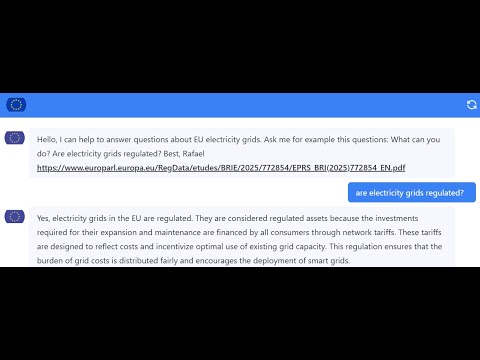 🤖 RAG Chatbot with Flowise – EU electricity grids