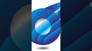 Modern Abstract Blue Logo Design | #coreldrawtutorialhindi #graphicdesign #abstractdesign #3dlogo
