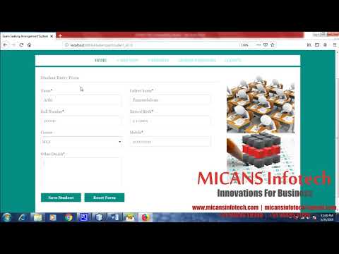 JAVA SOURCE CODE FOR EXAM CELL SEAT ALLOCATION WITH SEMESTER RESULT APPLICATION
