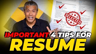 4 Resume Secrets That Get You Hired 🎯- Teacher's Resume | Sidd Ahmed
