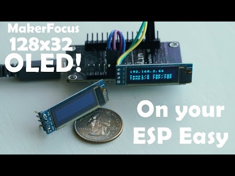 MakerFocus I2C OLED 128x32 on ESPEasy Firmware