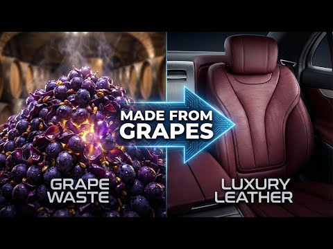 Grape Leather Production From Wine Waste To Luxury Car Seats