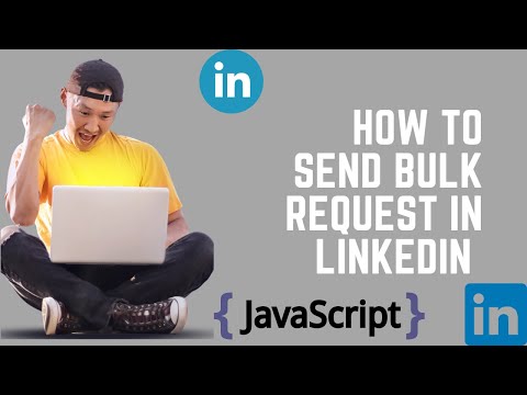 How to send bulk request in linkedin