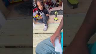 Legend learned how to build steps 💪🔨  #fatherhood #fatherandson #learningthroughplay #raisingboys