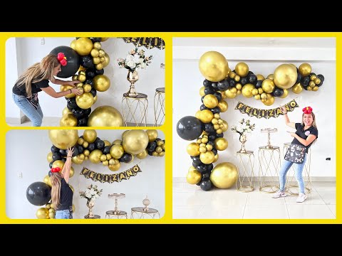 ¿Como montar un arco organico con la tematica Año Nuevo?🎈🤩💛