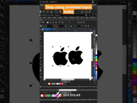 Stop using Pixelated logos NOW!!! #graphics #bitmap #shorts #short #goldolas #quicktipps #quicktips
