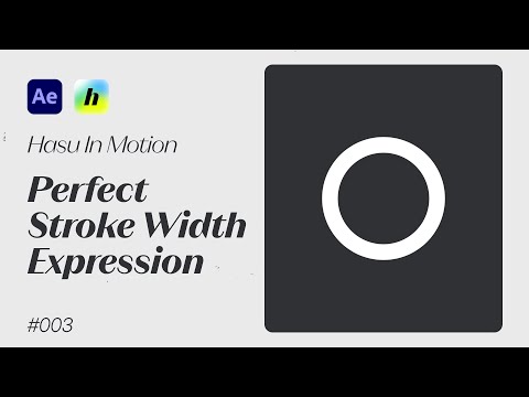 How to make Perfect Stroke Width Expression — After Effects