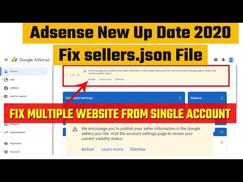 Adsense New Update 2020: How To Fix Google sellers.json File | sellers.json File Adsense