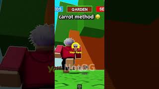 carrot method 😭 #growagarden #roblox
