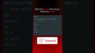 Laravel Routes Trick Guess the Output! #Laravel #PHP #BackendQuiz #WebDevelopment  #devforall