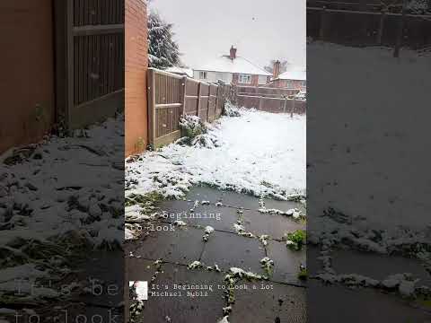 Birmingham's First Snow of 2024 #uk #christmas #snowfall #birminghamuk #mushroom