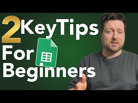 Google Sheets Beginner? Learn These Two things FIRST!