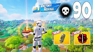 90 Elimination Solo Vs Squads "Zero Build" Gameplay Wins (NEW Fortnite Chapter 6 PC)
