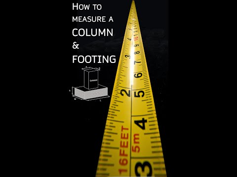How to Measure an Existing Column and Footing