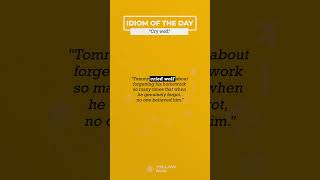 Cry wolf  | Daily idiom #englishlearningplatform #englishspeaking #englishlearning