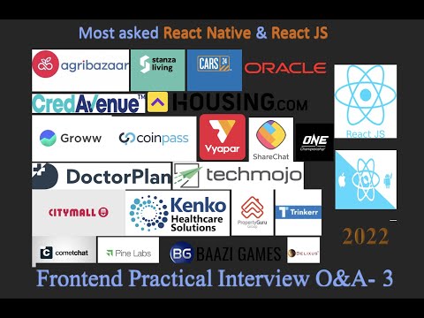 React Native Practical Interview Questions - 3 || Most asked || Frontend Interview || React
