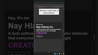 CSS Auto Scroll Text Animation #coding #shorts