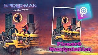 Picsart manipulation Tutorial | Spider man Manipulation Tutorial in picsart | Picsart Manipulation