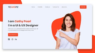 How To Make Personal Portfolio Website Just Using HTML & CSS Step by Step